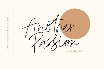 Another Passion - Handwritten Font Family