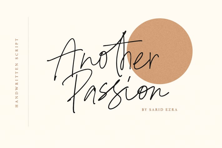 Another Passion - Handwritten Font Family