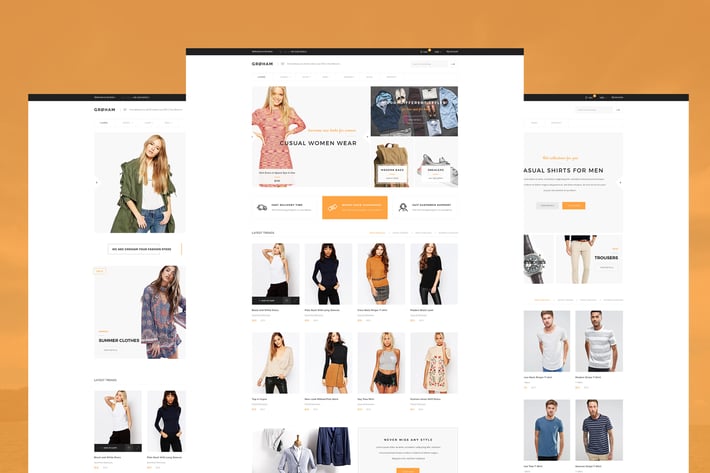 Groham - Fashion eCommerce PSD template