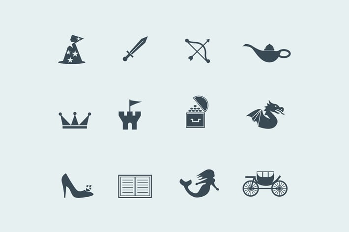 12 Fairy Tale Icons