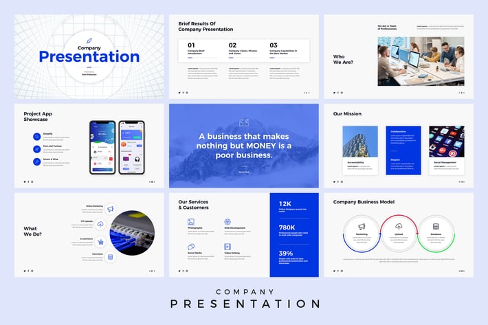 Company Presentation PowerPoint Template