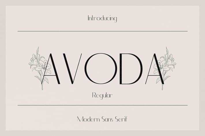 Avoda - Modern Sans Serif
