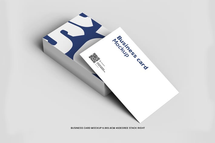 45 Degree Stack Right Business Card 8.9x5.6cm
