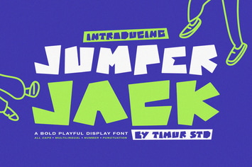 Jumper Jack – Bold Playful Display Font TT
