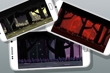 7 Night Forest Game Backgrounds