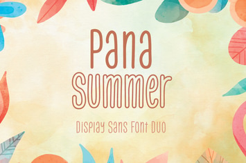 Pana Summer - Display Sans-Serif Font Duo