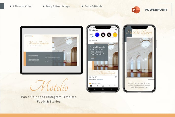 Motelio - Powerpoint & Instagram Template