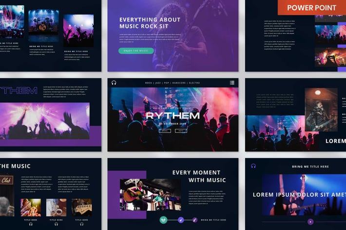 Rythem Music Event - PowerPoint Template