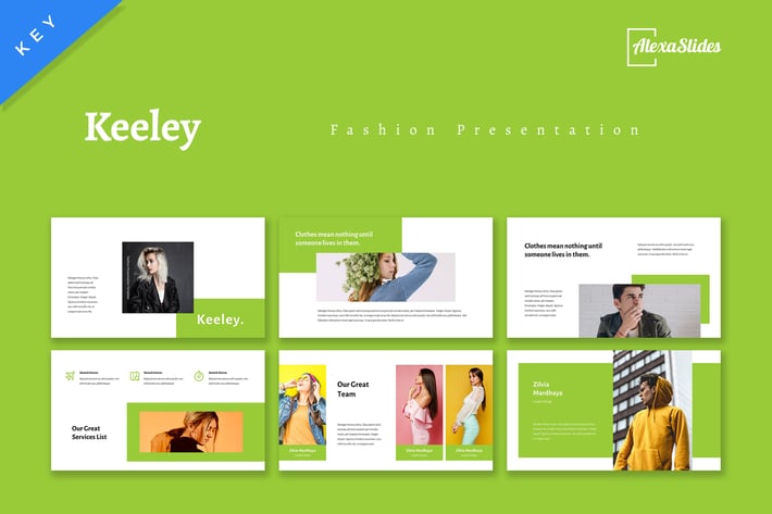 Keeley - Fashion Keynote Template