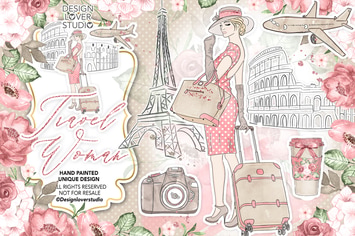 Travel woman design