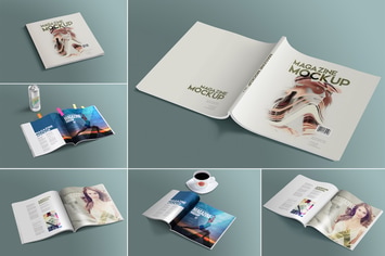 Open & Close Magazine Mockups