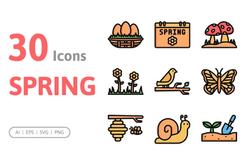 30 Spring Icons