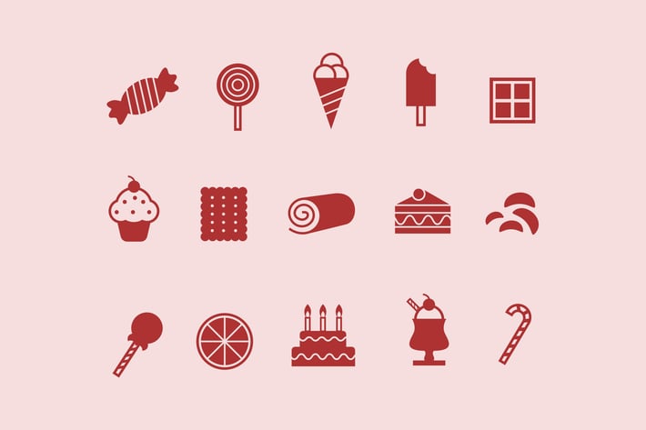 12 Sweet and Confectionary Icons