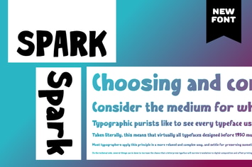 Spark Casual display font