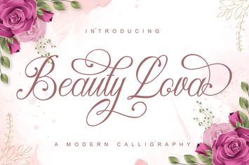 Beauty Lova a modern calligraphy