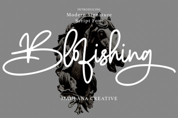 Blofishing Modern Signature Script Font