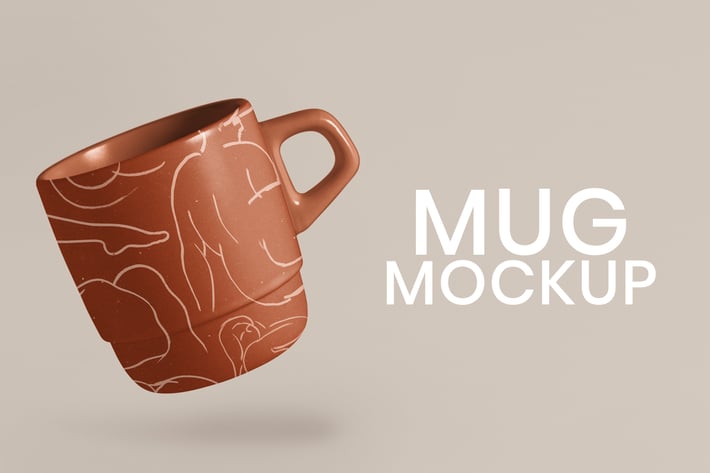 Terrazzo mug mockup