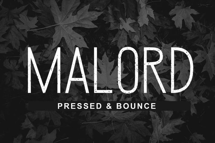 Malord Pressed Font