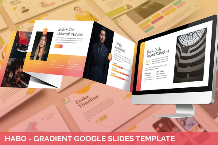 Habo - Gradient Google Slides Template