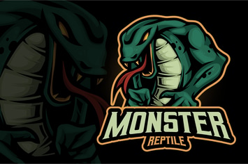 Monster Reptile Mascot Logo