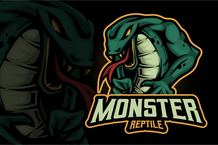 Monster Reptile Mascot Logo