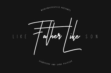 Like Father Like Son Typeface