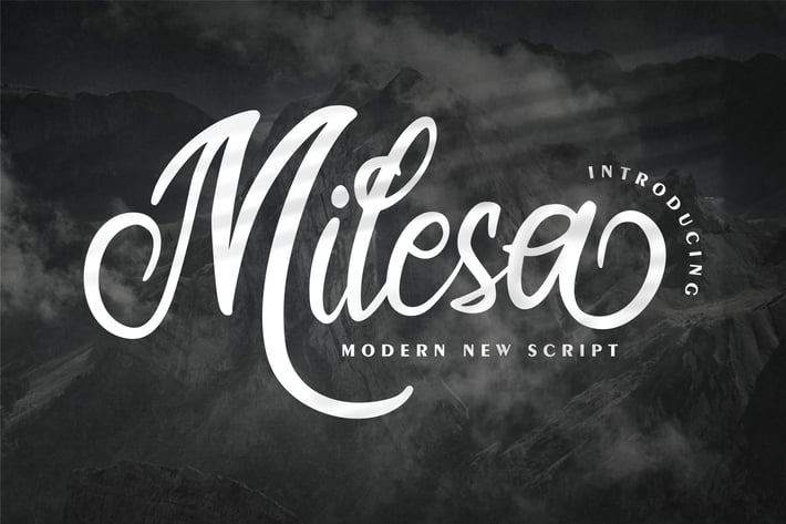 Milesa | Modern New Script 