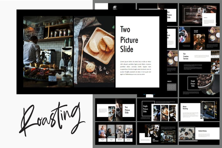 Roasting - Creative Powerpoint Dark