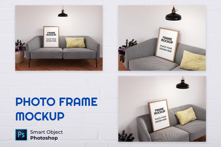 Blank Photo Frame Mockup