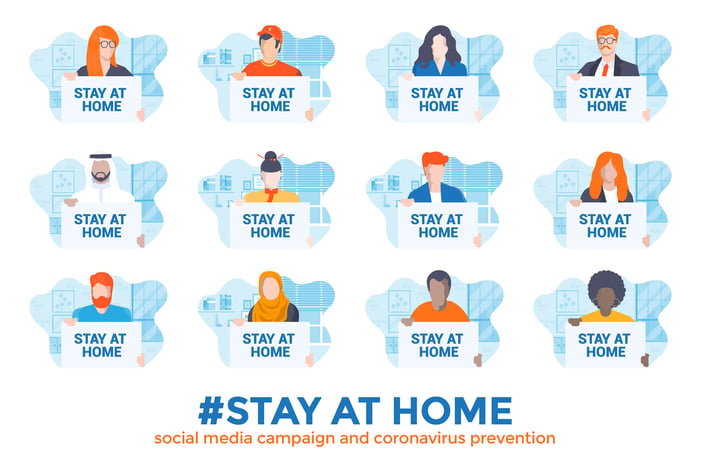 Stay at home awareness social media campaign
