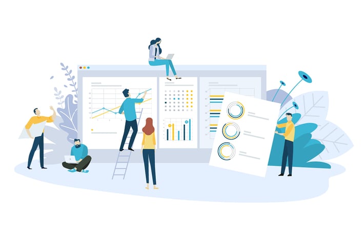 Creative flat design business concept