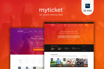 MyTicket - an Event Theme PSD