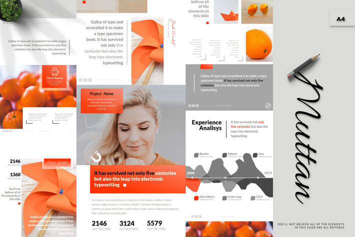 Muttan - A4 Powerpoint Template