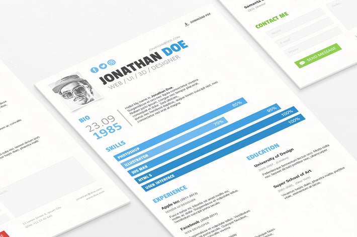 Simple Resume/CV Template