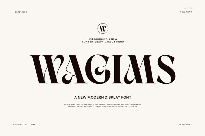 Wagims Unique Serif Font