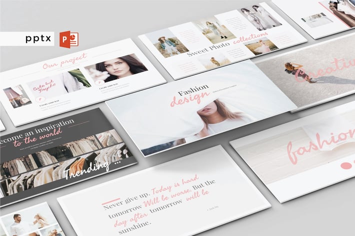 FASHION DESIGN - Powerpoint Template V138