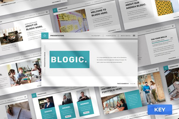 Blogic - Business Keynote presentation Template