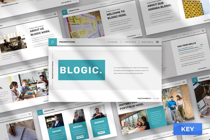 Blogic - Business Keynote presentation Template