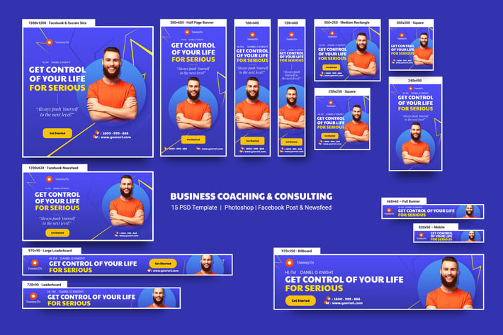 Business Coaching & Consulting Banners Ad
