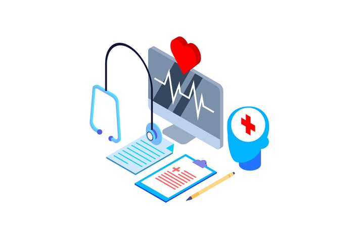 Diagnostic Isometric Illustration