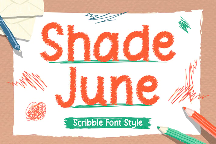 Shade June – Scribble Font Style