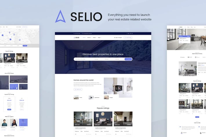 Selio - Real Estate PSD Template