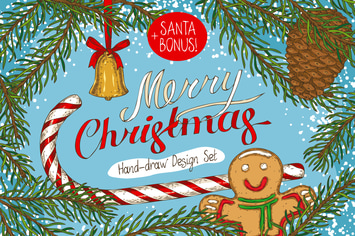 Merry Christmas Design Set
