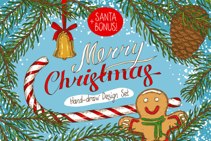 Merry Christmas Design Set