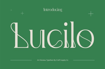Lucilo – Art Noveau Font