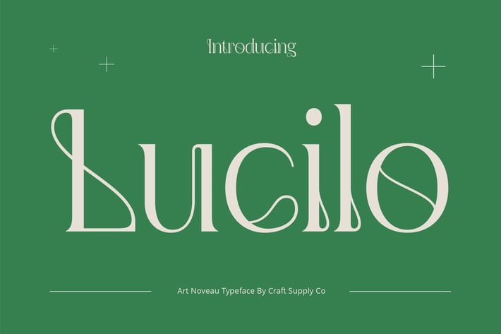 Lucilo – Art Noveau Font