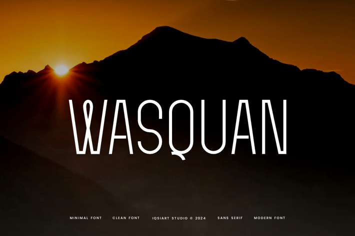 Wasquan - Minimal & Clean Font