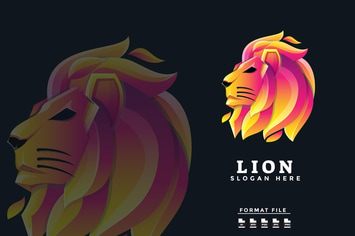 Lion Gradient Logo