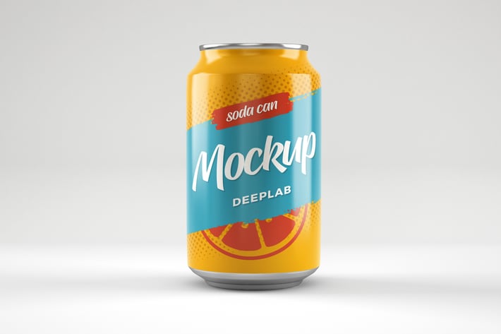 Soda Can Mockup