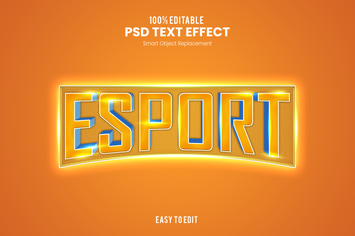 Esport - Sporty PSD Text Effect